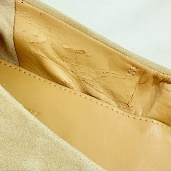 J. Crew Factory Anya Neutral Nude Tan Suede Leather Stretch Side Ballet Flats - Picture 14 of 14